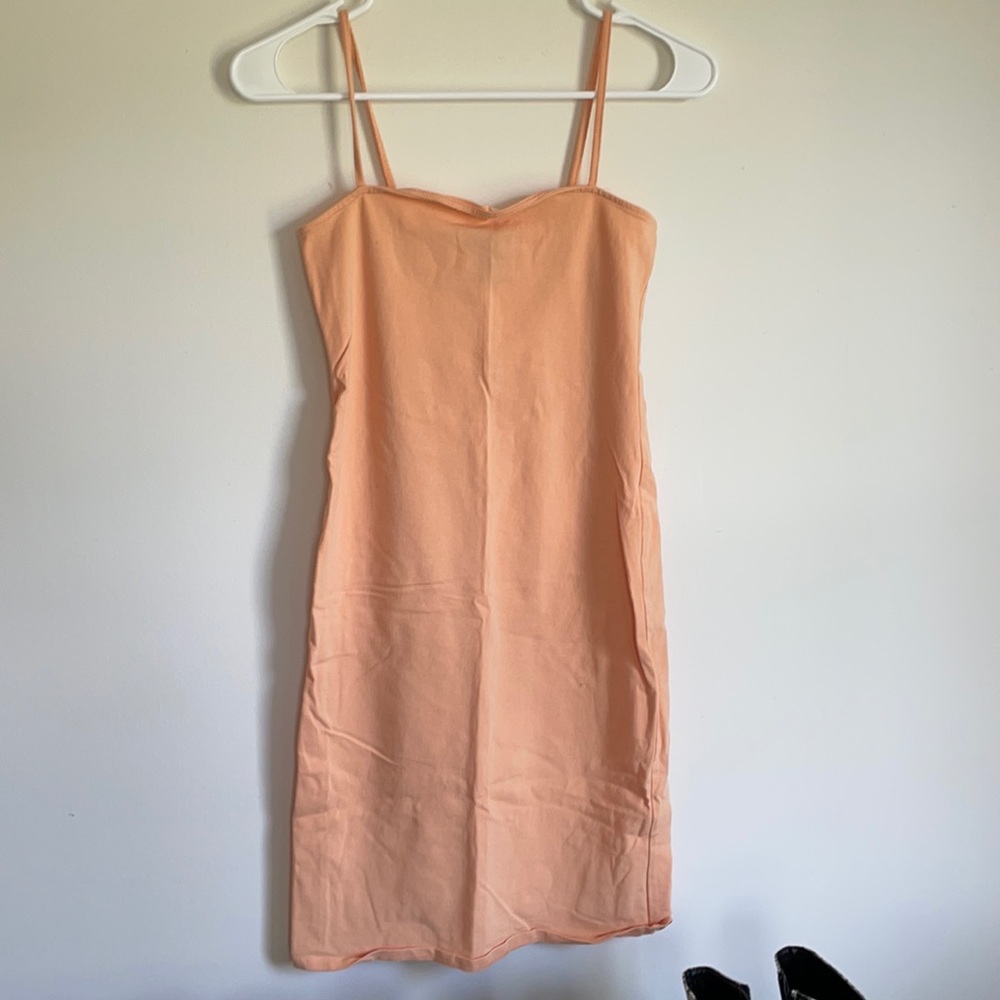 Forever 21 peach bodycon dress